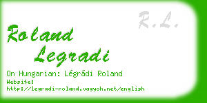 roland legradi business card